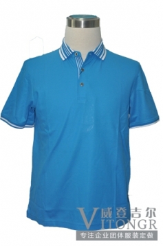 短袖雙絲光棉polo衫010